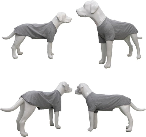 Lovelonglong 2019 Pet Clothing Dog Costumes Basic Blank T-Shirt for Medium Large Dogs, Gray XXXL
