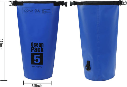 Floating Waterproof Dry Bag for Travel, Roll Top Sack Keeps Gear Dry for Kayaking, Camping, Fishing