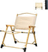 Folding Camping Chair, Outdoor Chair with Wooden Armrests,Folding Chair for Camping, Hiking,