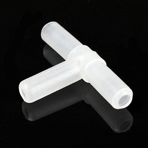 10pcs 3 Way Air Line Connector for Aquarium Fish Tank Airline Tee Valve Pump Tube, White