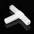 10pcs 3 Way Air Line Connector for Aquarium Fish Tank Airline Tee Valve Pump Tube, White