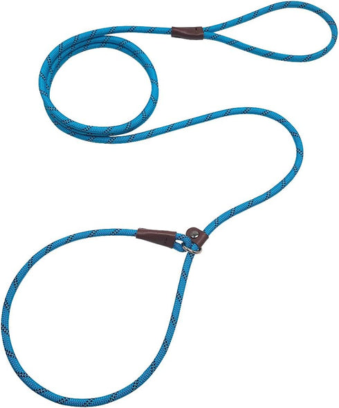 7Ft Slip Lead Dog Leash for Small Dogs, Lightweight Nylon Rope Leash, No Pull Small Puppy Training Leash, Blue