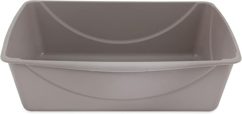 Petmate Open Cat Litter Box, Extra Large Nonstick Litter Pan, Durable Standard Litter Box, Mouse Grey