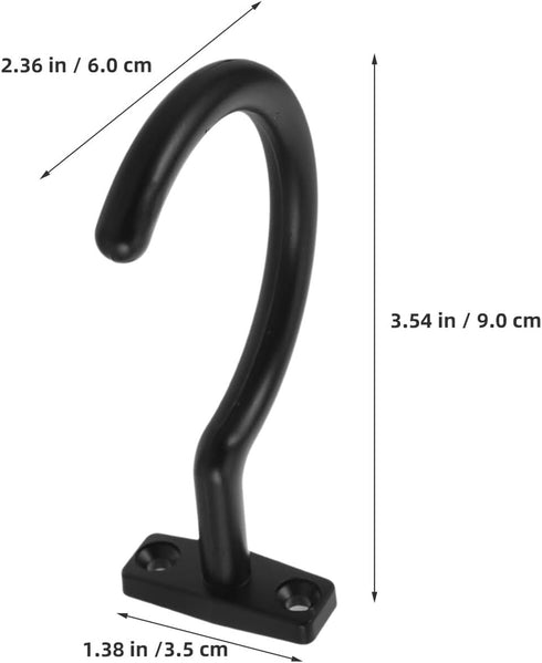 4pcs Didiseaon Metal Pool Cue Holder Hooks for Billiards Table Side Snooker Cue Rack Clips for Organizing and Triangle