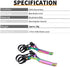 Keenso Ultralight Aluminum Alloy Bike Brake Levers, Oil Slick Cycling Accessory for Road/Mountain Bikes