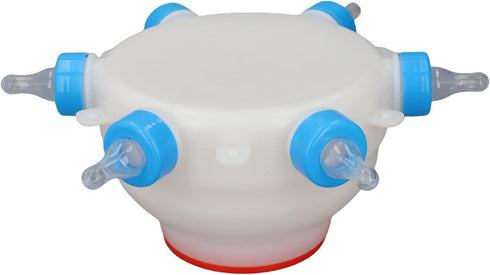 flexman 6 Pack Portable Goat & Lamb Milk Feeder - Automatic Feeding Bucket