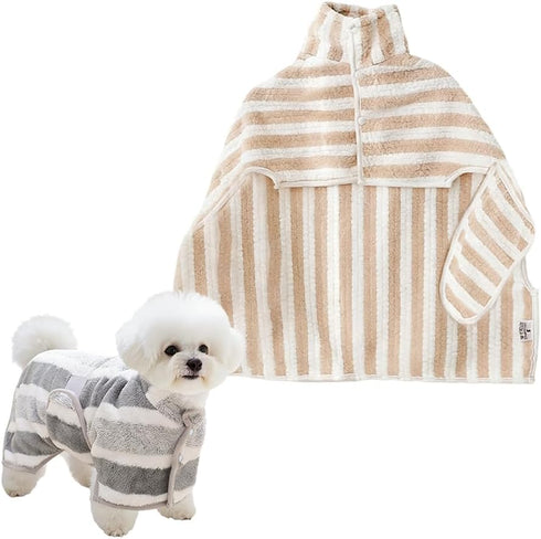 Dog Bathrobe, Microfiber Super Absorbent Pet Towel, Quick Drying Robe for Dogs