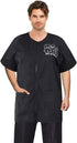 Noverlife Short Sleeves Pet Grooming Work Clothes, Full Zipper, 3XL Size, Splash Proof Anti-Static Smock for Groomers