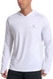 Men's Sun Protection Hoodie UPF 50+ Fishing Long Sleeve Rash Guard Shirt