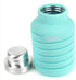 que Bottle Collapsible Water Bottle for Travel and Outdoor, Food-Grade Silicone, 20oz (Misty Mint)
