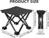 iayokocc Portable Folding Camping Stool, Outdoor Camping Lightweight Small Chair for Gardening Fishing BBQ Hiking