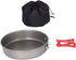 Menolana Backpacking 15.3 cmx3.5 cm Frying Pan Nonstick Saucepan Lightweight Flat Bottomed Cookware Cooking Skillet