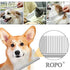 CWXZSTM Pet Steel Combs for Dog and Cat, Dematting Comb with Rounded Teeth and Non-Slip Grip Handle, 6.5IN/7.4IN