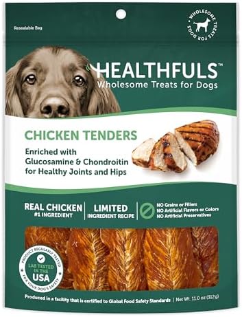 Chicken Tenders Dog Treats - 11oz with Glucosamine & Chondroitin