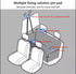 Generic 600D Hammock, Dog Car Seat Cover for Back Seat, Waterproof Heavy Duty Nonslip Pet Seat Protector for Cars, SUVs