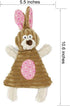 Puppy Toys for Teething Small Dogs - Interactive Chew Toy Soft Rubber Cute Pink Bunny, Small Breed 4-Pack