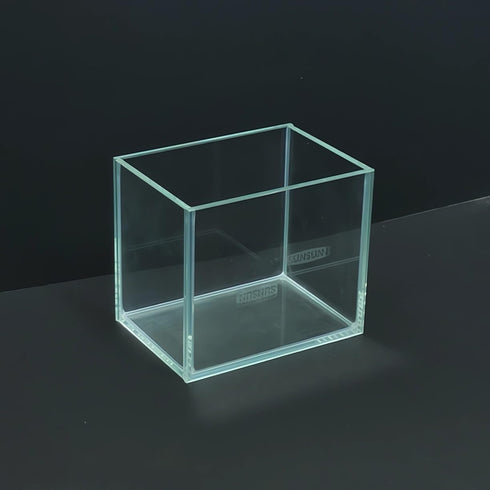 Small Nano Tall Rimless Tank, Small Glass Fish Tank, Small Betta Fish Tank, Small Aquarium, min Aquarium, Betta Tank (0.7 Gallon 5.9X 4.3x5.1inch/15 * 11 * 13cm)