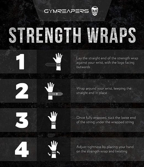 Gymreapers Strength Wrist Wraps for Cross Training, Olympic Lifting, Fits All Wrist Sizes