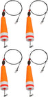 360 Rig(1oz FABULETTA Weighted Popping Cork Fishing Floats, Loud Shrimp Click Beads, High Visibility Fluorescent Foam