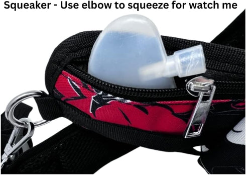 Dog Treat Pouches for Training, Hands-Free Leash & Training Bag with Treat Pouch, Poop Bag Holder, Squeaker