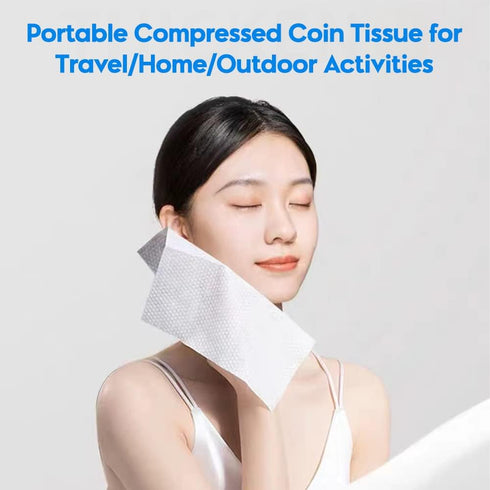 Herb Life 120 Pcs Mini Compressed Towels, Disposable Face Compressed Towel, Compressed Cotton Hand Wipe, Camping Towel