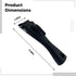 Detachable Pan Handle Replacement with Fish Tail Grip, Black Handle for Cookware, Security Lock, Heat Resistant, Metal