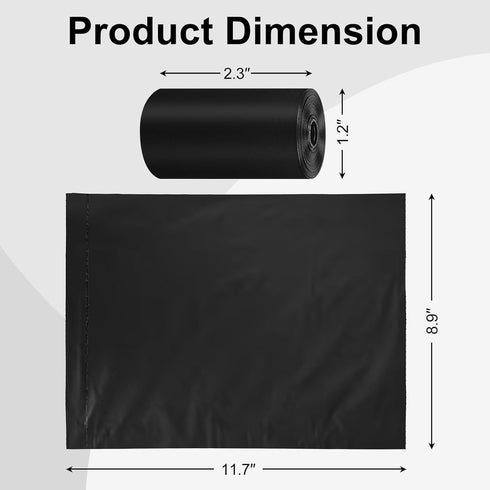 16 (240 Toplive Dog Waste Bags, Poop Bags for Dogs, Extra Thick Strong Leak-Proof Doggy Bags Rolls Bags), Black