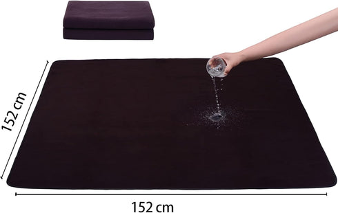Extra Large Washable Pee Pads for Dogs, Reusable Dog Floor Mats 60" x 60", Non Slip Puppy Training Pad