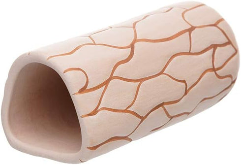 Plecoceramics Medium Size Pleco Cave Breeding Ceramic Decorations for Fish Tank Aquarium (1 pcs Camel)