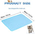 MICROCOSMOS Summer Cooling Mat & Sleeping Pad- Water Absorption Top, Materials Safe, Easy Carry, EZ Clean. Keep Cooling for Pets, Kids and Adults.(Blue, 19" x 15")