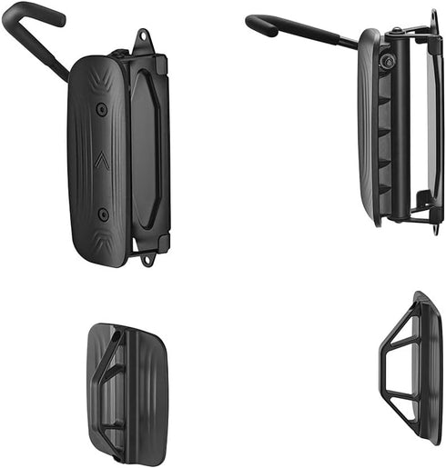 Monoprice On-Wall Rotating Vertical Bike Rack with Rear Tire Stop Tray, 66 lbs Capacity for Road and MTB Bikes