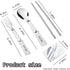 YangQian Set Backpacking Camping Utensil with Case Folding Tableware Cutlery Foldable Spoon Fork Chopsticks Travel