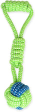 Knotted Woven Pet Dog Toy, Eco-Friendly Cotton Rope, Medium/Small Dogs, Bite-Resistant