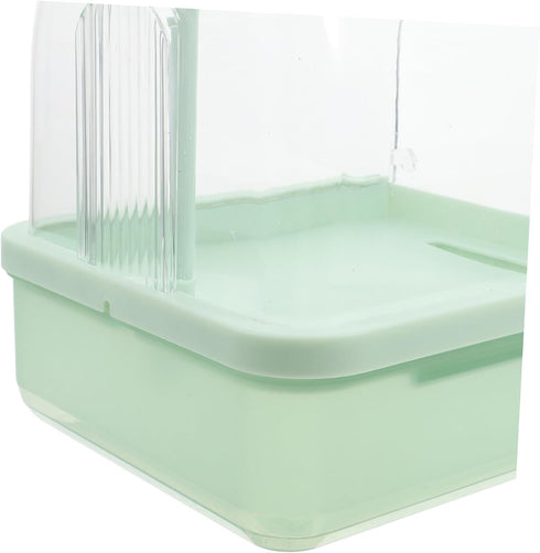 Auto Bird Bath Tub with Rotating Faucet for Parakeets