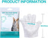 Cleaning Glove for Dog and Cat, Wipes Gloves for Pet Fur Face, Ear, Eye, Paws Cleaning Wipes, Grooming Wipes (6 Pcs)