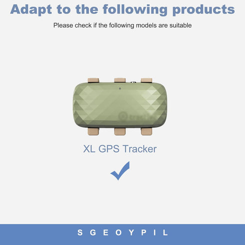 SGEOYPIL Rubber Attachment Clips for Pet Location Trackers Compatible with Tracti XL GPS Tracker & Health Monitoring