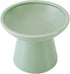 Extra Wide Elevated Cat Bowls - 6.2" Ceramic Cat Food Bowl, Shallow Dish, Whisker Fatigue, Lead & Cadmium Free, Sage