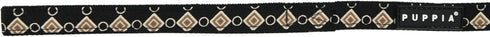 Puppia Jace Winter Dog Leash Walking Training Fashionable for Small and Medium Dogs, Black, Large