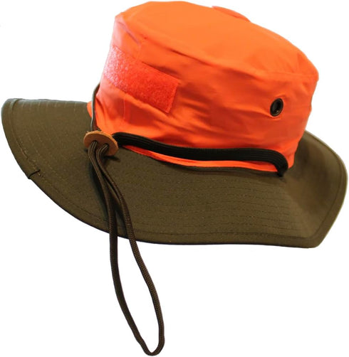 Reversible Blaze Boonie Hat, 100% Ripstop for Scouting, Tactical, Hunting, Hiking, Camping, Fishing, Sun Hat