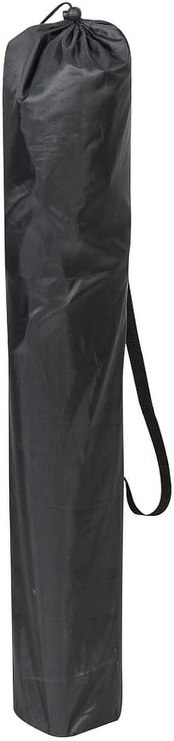 Generic Quad Folding Camp Chair with Cup Holder, Black Sturdy Foldable Lawn Chair with Side Beverage Holder, Quick Fold