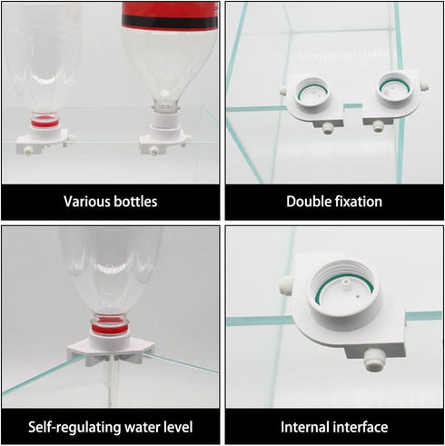 Aquarium Refill System, Auto Water Filler Compensator, No Wiring Automatic Top Off System with Adapter for Tanks