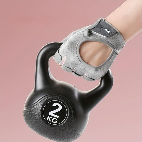 CXQRR Women Anti-Slip Breathable Fingerless Work Out Gloves for Gym Lifting Weightlifting Exercise