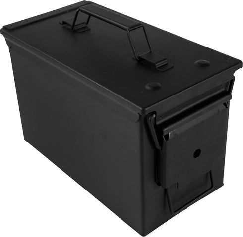 GUGULUZA Metal Ammo Can .50 Cal, Lockable Waterproof & Airtight Ammo Storage Case for Shotgun, Rifles, Pistols