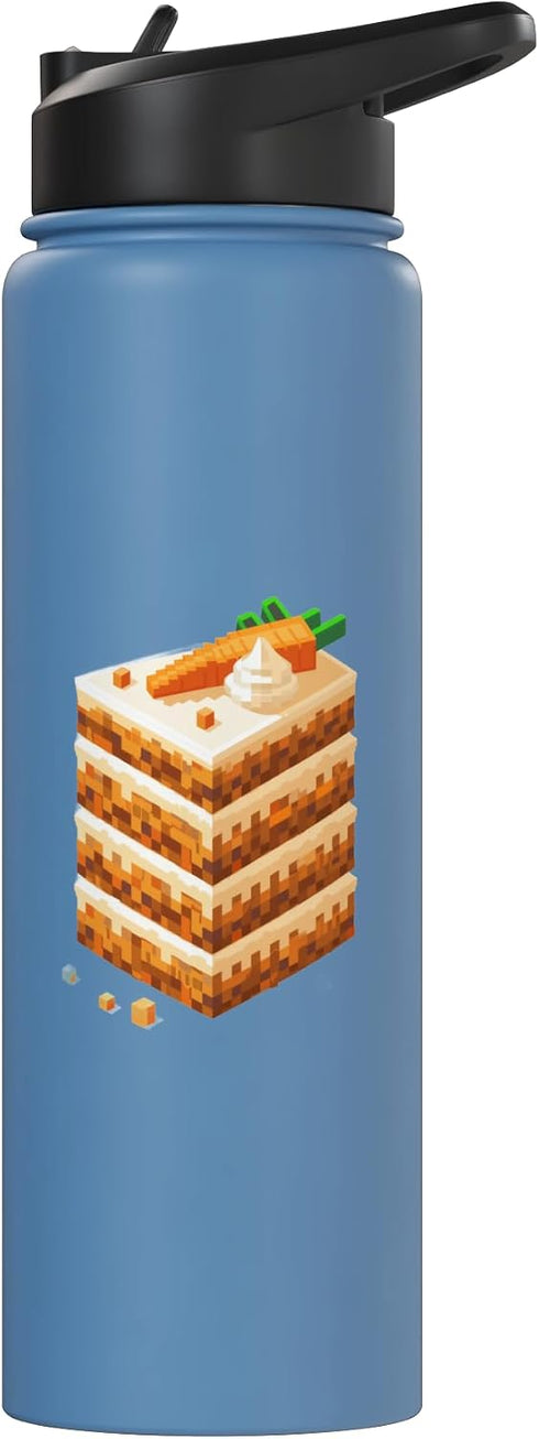 Carrot Cake Passion Cake Dessert Baking Designs 8 Carrot Cake Bit Stainless Steel Insulated Water Bottle