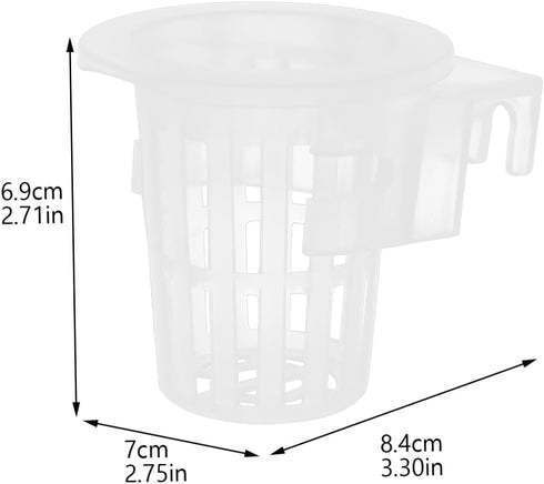 2 Pair Hanging Aquarium Planter Baskets for Aquatic Plants, Acrylic Plant Pots for Fish Tank Planting