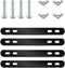 Mounting Brackets with Screws for Bike Basket Installation, Metal Plates for Bicycle Cargo Rack