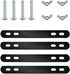 Mounting Brackets with Screws for Bike Basket Installation, Metal Plates for Bicycle Cargo Rack