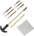 Handgun Cleaning Kit for .22, .27, .30, .357, .38, 9mm, .40, .45 Caliber Pistol with Bronze Bore Brush