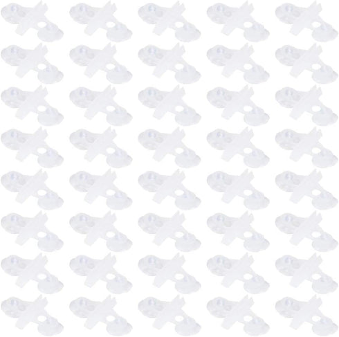 Zerodis 40 Pcs Aquarium Separation Clip, PVC Fish Tank Suction Cup Divider Support Clip with 80 Suction Cups