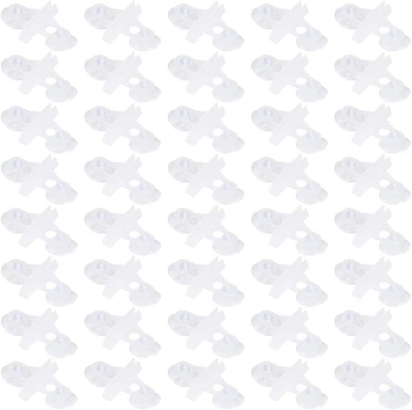 Zerodis 40 Pcs Aquarium Separation Clip, PVC Fish Tank Suction Cup Divider Support Clip with 80 Suction Cups